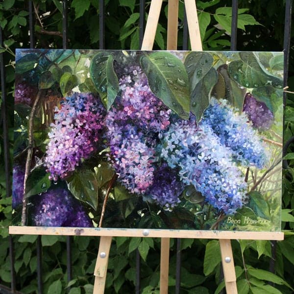 Lilacs after Rain by Vera Kozyakova