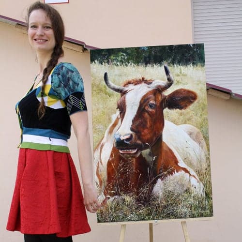 The Cow by Vera Kozyakova