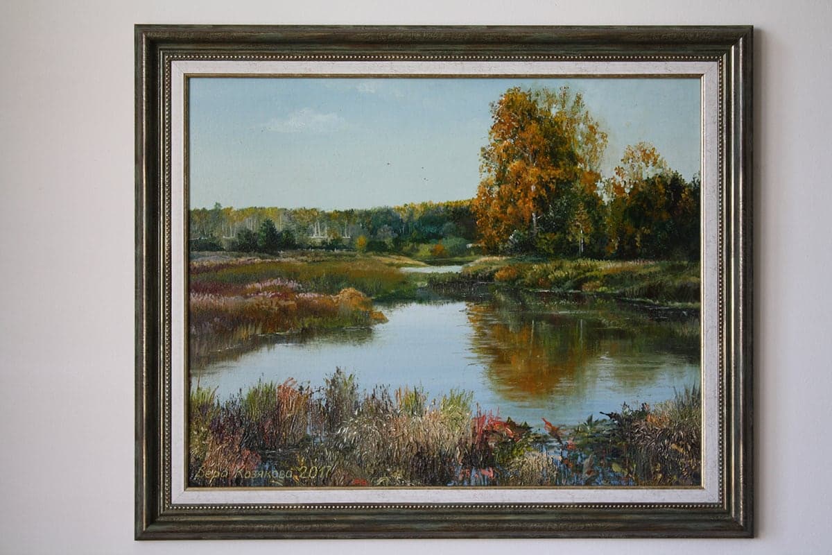 Autumn by the River by Vera Kozyakova