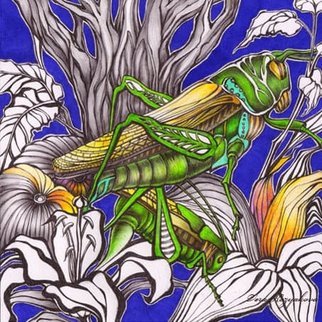Illustrations 2010 (15*15 cm, Various Techniques) by Vera Kozyakova