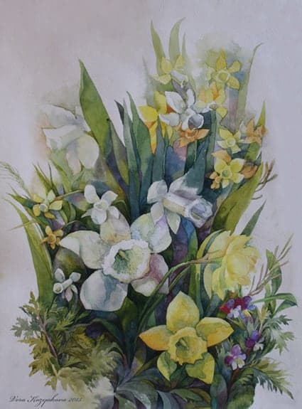 Plein Air Botanical Watercolor 2014 - 2015 by Vera Kozyakova