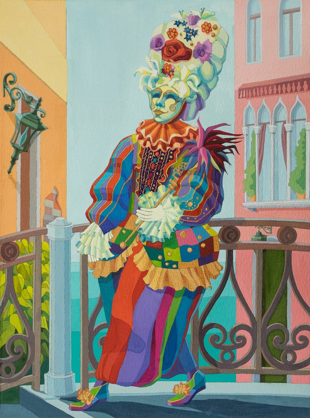 Venice Carnival Costume. Graphic Fantasy by Vera Kozyakova