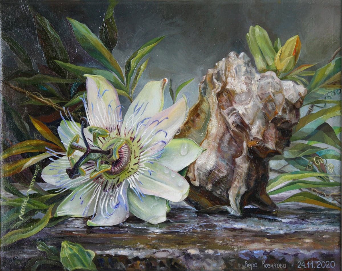 Passion Flower by Vera Kozyakova