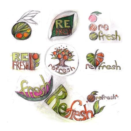 Refresh Company Brand Design by Vera Kozyakova