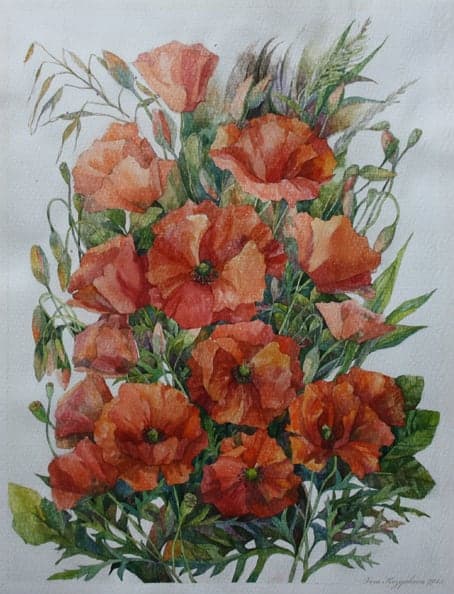 Poppies by Vera Kozyakova